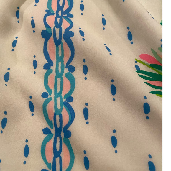 Lilly Pulitzer Mary Ellen Silk Dress Resort White Coconut Row Off The Sh… - Picture 6 of 14
